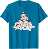 Funny Animals For The Holidays Polar Bear Christmas Tree Funny Animal Christmas Polar Bears T-Shirt - Sapphire Blue