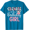 Cow Birthday Shirt For Family Men Women Cow Lover Grandpa Of The Birthday Girl Farm Cow 1 St Birthday Girl T-Shirt -