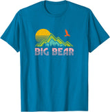 "Big Bear" Retro Sunset Mountain T-Shirt