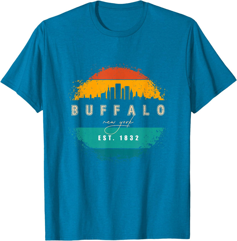 BASBO City of Buffalo New York T-Shirt - Sapphire Blue