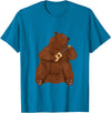 Ukulele Gifts & Accessories Grizzly Brown Bear Ukulele Guitar - Guitarist Uke T-Shirt - Sapphire Blue