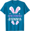 I'm the Wine Drinking Bunny Easter Day Family Matching Style T-Shirt in Sapphire Blue