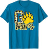 BEARS SPIRIT TEES CO School Spirit Go Bears Mascot Womens Youth Girls Kids T-Shirt - Sapphire Blue