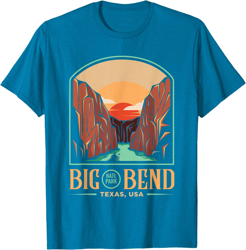 US-Nationalparks Geschenke & Souvenir Big Bend National Park Brewster Texas US Gift T-Shirt - Sapphire Blue