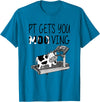 PT Gets You Moo Ving Cow Lover Physical Therapy Therapist T-Shirt - Sapphire Blue