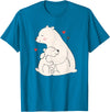 Sassy Southern Charm & Grace Cute & Unique Polar Bear Mama & Baby Cub Love T-Shirt & Gift T-Shirt - Sapphire Blue