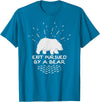 Funny Winter Tees Exit Pursued By a Bear - Funny Shakespeare - Winter Shirt T-Shirt - Sapphire Blue