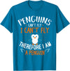 Penguins Can't Fly - Cute Penguin Lover Gift Rabbit T-Shirt in Sapphire Blue