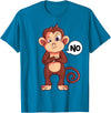Funny Monkey Apparel & Gift Ideas Stubborn Monkey Girls Boys Kids Women T-Shirt - Sapphire Blue