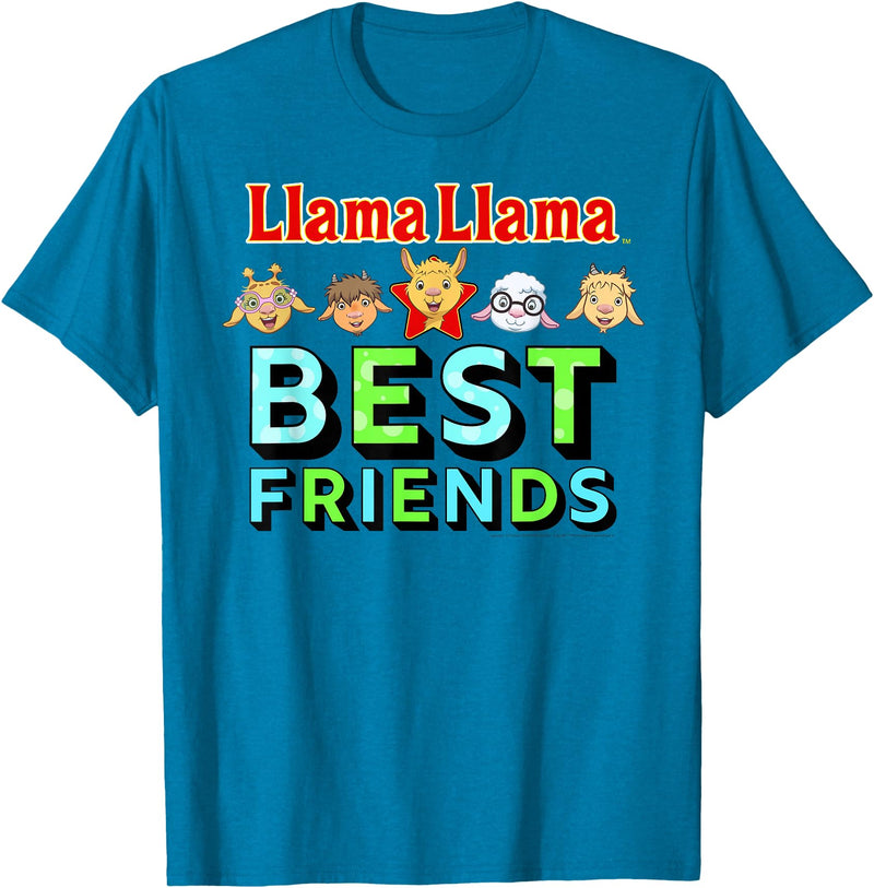 Llama Llama Netflix Best Friends Tee Shirt T-Shirt - Sapphire Blue