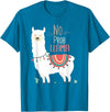 No Prob llama Shirt, No Problama Funny Lama Tee Lamaste T-Shirt - Sapphire Blue