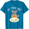 My Puns Are Koala Tea Koala Lover Gift T-Shirt - Sapphire Blue