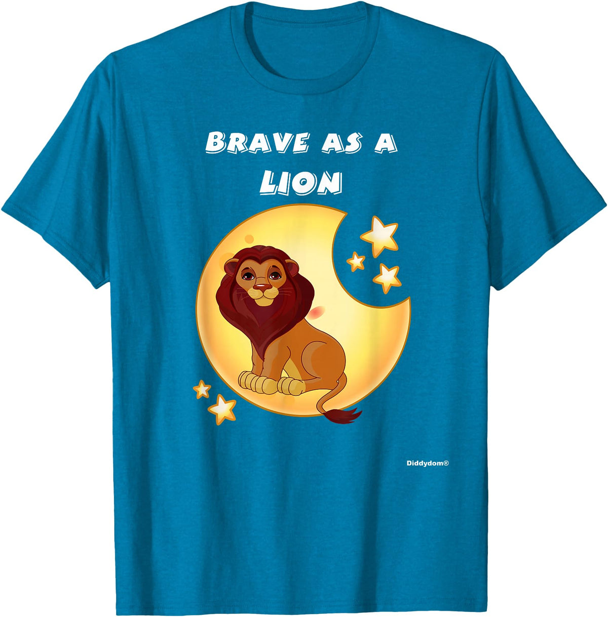 Bravery Brave As A Lion Present Bravery Brave Child Present Brave As A Lion T-Shirt - Sapphire Blue