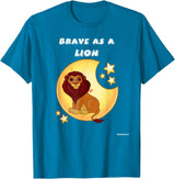 Bravery Brave As A Lion Present Bravery Brave Child Present Brave As A Lion T-Shirt - Sapphire Blue