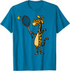 SmileteesSports Giraffe Playing T-Shirt T-Shirt - Sapphire Blue