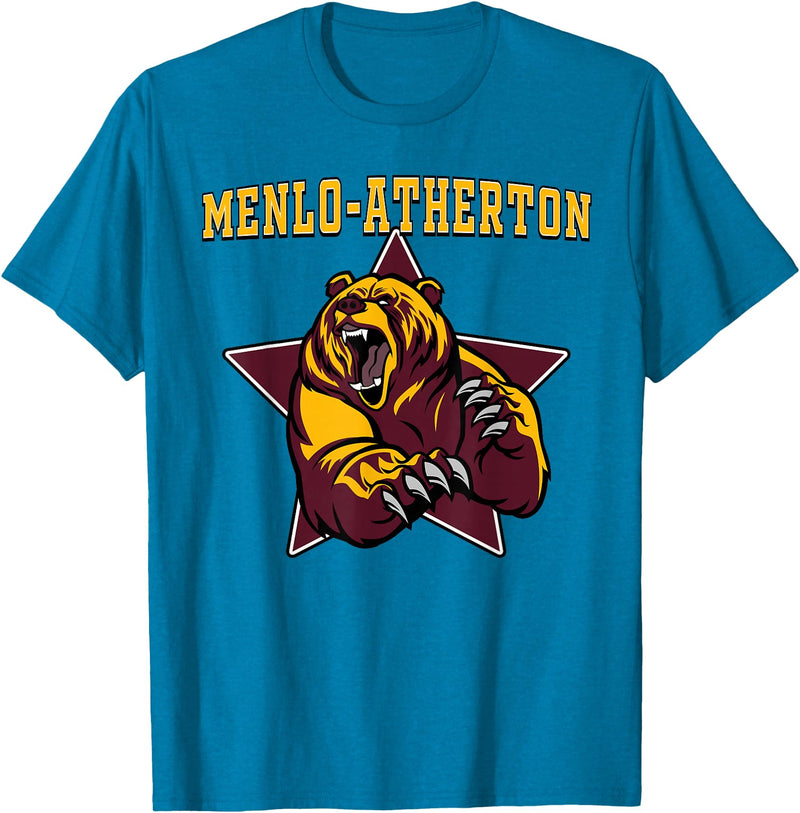 High School Team Spirit MVP Menlo-Atherton Sports Menlo-Atherton Bears High School Team Spirit T-Shirt - Sapphire Blue