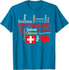 Simply Swiss Why I Love Switzerland T-Shirt - Sapphire Blue