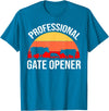 Opener Cow Lover Gift Co. Professional Gate Opener Cow Apparel T-Shirt - Sapphire Blue
