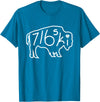 Buffalo Polish 716 716ski Dyngus Day Buffalo NY Polish T-Shirt - Sapphire Blue