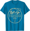 Back To School Western Gift For Teachers Students Let's Go Teacher Western Cowgirls Cow Skull Style Desert T-Shirt -