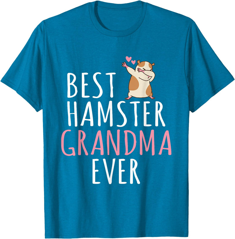 Best Hamster Grandma ever Cute Hamster Lover T-Shirt - Sapphire Blue