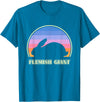 Flemish Giant Vintage Sunset Rabbit T-Shirt in Sapphire Blue