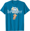 Beary 1st Birthday Boy Teddy Bear Matching Apparel Brother Teddy Bear 1st Birthday Boy Family Matching T-Shirt - Sapphire Blue