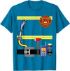 Easy lazy Costume by PequeKids Boys Girl Men Kid Women's Fireman Firefighter Lazy Costume T-Shirt - Sapphire Blue