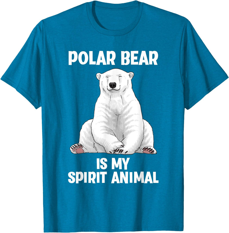 Polar Bear Gift Polar Bear Accessories & Stuff Cool Polar Bear Art For Men Women Kids Polar Bear Lover T-Shirt - Sapphire Blue