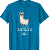 Llama Apparel Co. Dad T Shirt Llamazing Llama Father Funny Family Cool Gifts T-Shirt - Sapphire Blue