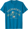 We Love Sacramento California Sacramento California Mountains Bear Nature Lover Vintage T-Shirt - Sapphire Blue