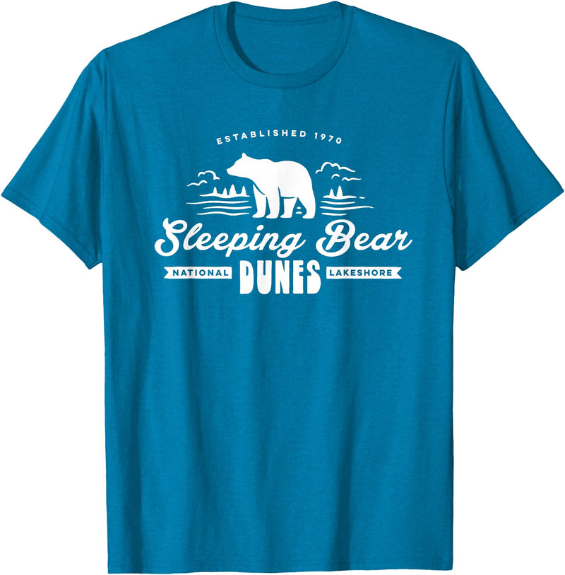 EHS Sleeping Bear Dunes Michigan National Park Souvenir T-Shirt - Sapphire Blue
