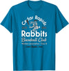 Vintage Cedar Rapids Iowa Rabbits Defunct Baseball Team T-Shirt in Sapphire Blue