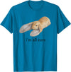 All Ears Bunny Listening Joke Rabbit T-Shirt in Sapphire Blue