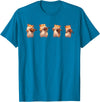 Hamsters Playing The Violin Girl Women Hamster Lover T-Shirt - Sapphire Blue