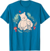Disney Winnie The Pooh Classic Illustration Piglet and Pooh T-Shirt - Sapphire Blue