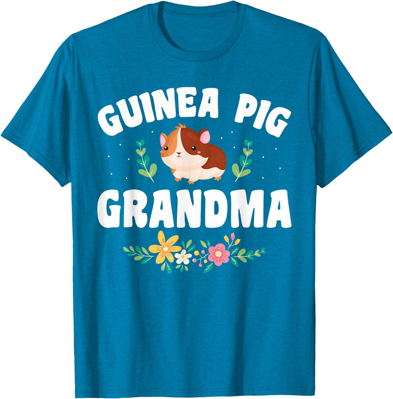 Guinea Pig Grandma Wear Guinea Pig Grandma Pet Owner T-Shirt - Sapphire Blue