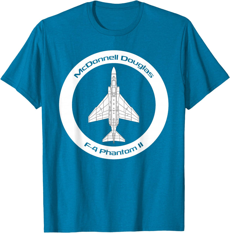 Bear Cave Designs - USA McDonnell Douglas F-4 Phantom II T-Shirt - Sapphire Blue