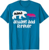 Bisexual Shirts Bi Pride Stuff Men Women Gifts Mama Bear Forever Bisexual Bi Pride Stuff Flag LGBTQ Mom T-Shirt - Sapphire Blue