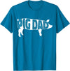 Pig Dad Pig Lover Owner Ranch Farmer Gifts Pig Dad Pig Lover Owner Ranch Farmer Father's Day T-Shirt - Sapphire Blue