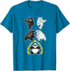 Wowsome! Panda Fusion Funny Panda Bear Lovers T-Shirt - Sapphire Blue