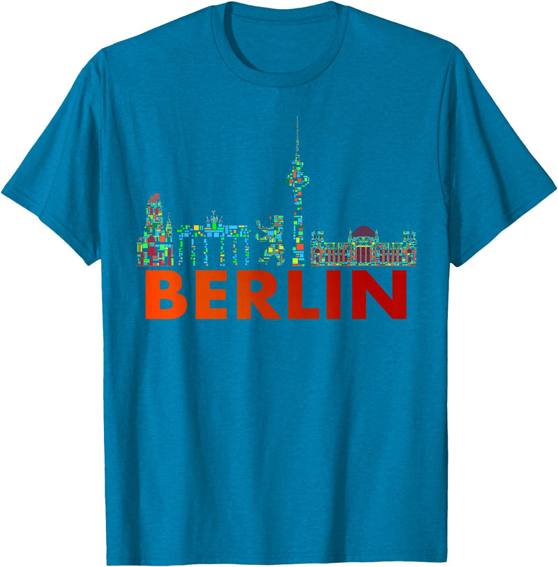 Berliner Bär Designs - Berlin Shop - Berlin Berlin Design - Berlin Bear - I Love Berlin T-Shirt - Sapphire Blue