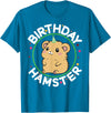 Unisex-Kids Hamster Birthday Party Birthday Hamster T-Shirt - Sapphire Blue