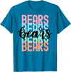 Game Day School Mascot Designs by Mela Bears Team Mascot School Spirit Game Night T-Shirt - Sapphire Blue
