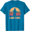 Lake Lure North Carolina Vintage NC Retro 80s Co. Lake Lure North Carolina Vintage Bear NC Distressed 80s T-Shirt - Sapphire Blue