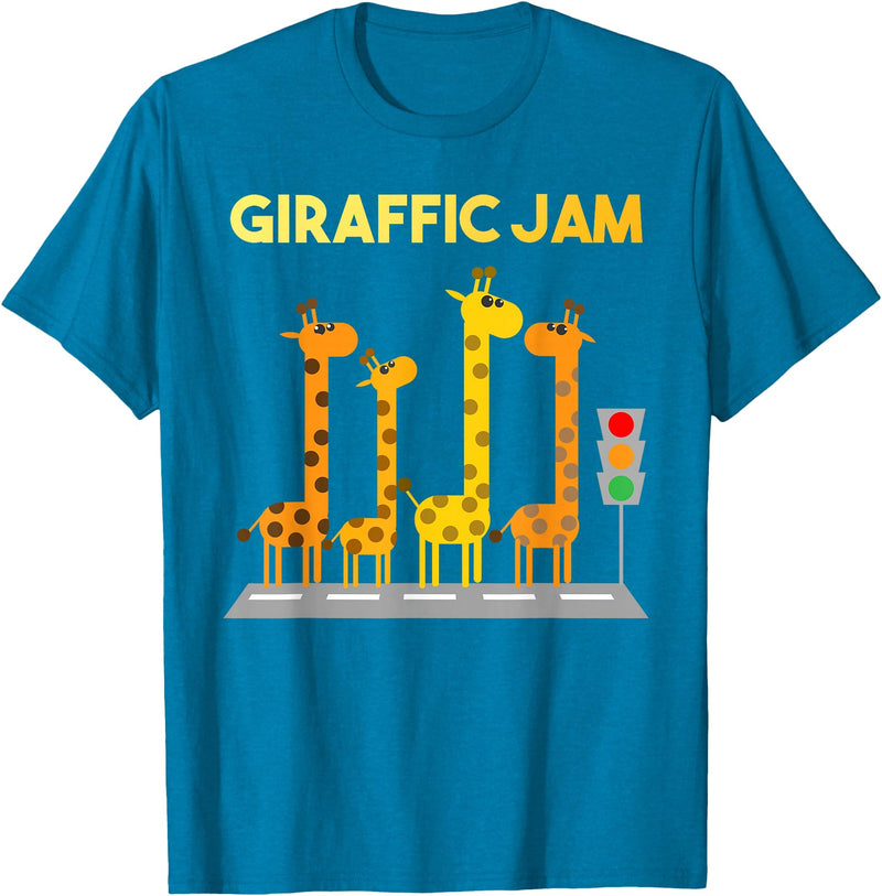 Giraffe Gift For Giraffe Lover Accessories & Stuff Cute Giraffe Design for Men Women Adult Safari Giraffe Lover T-Shirt - Sapphire Blue