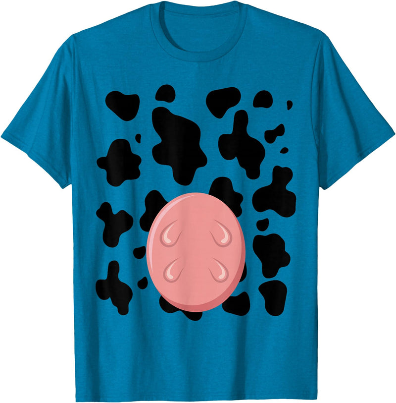 Dairy Milk Farmer Cattle Petting Zoo Humor Costume Funny Cow Utters Costume Easy Calf DIY Halloween Animals T-Shirt -