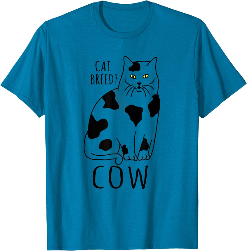 FandomizedRose My cat is a cow Cat memes Funny Feline breed T-Shirt - Sapphire Blue