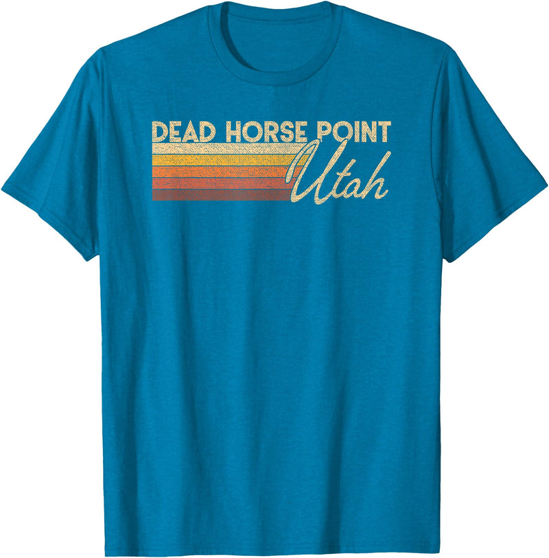 Retro Dead Horse Point State Park Utah Tees Dead Horse Point State Park Utah T-Shirt T-Shirt - Sapphire Blue