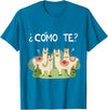 Spanish Shirt | Llama Tee | Funny Spanish Shirt Funny Spanish Tee, Como Te Llama, Llama Tshirt T-Shirt - Sapphire Blue